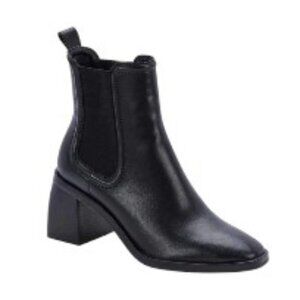 Dolce Vita Iliana Leather Boot Pull-On Black 6.5 NWT